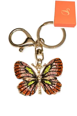porte-cle Coffret cadeaux papillon Or