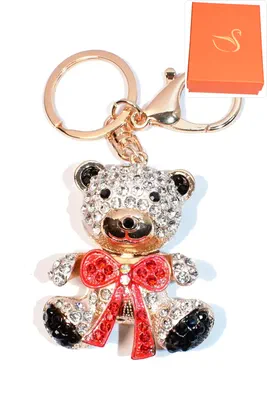 porte-cle Coffret cadeaux ourson Or P925E 