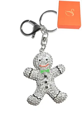 porte-cle Coffret cadeaux pain d'épice noël Argent