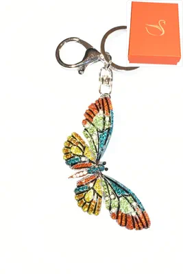 porte-cle Coffret cadeaux papillon Argent