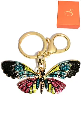 porte-cle Coffret cadeaux papillon Or