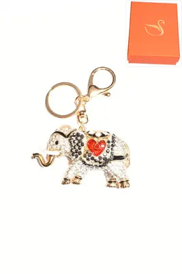 porte-cle Coffret cadeaux éléphant Or