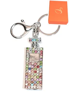 porte-cle Coffret cadeaux flacon de parfum Argent
