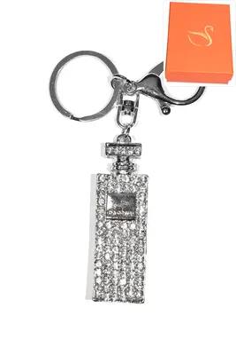 porte-cle Coffret cadeaux flacon de parfum Argent