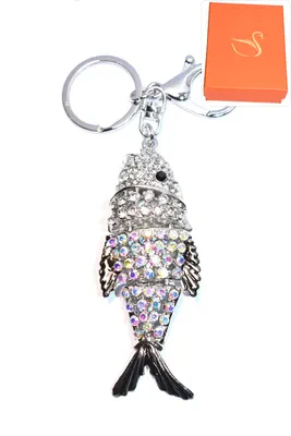 porte-cle Coffret cadeaux poisson Argent