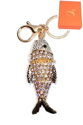 porte-cle Coffret cadeaux poisson Or