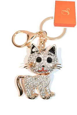 porte-cle Coffret cadeaux chat Or