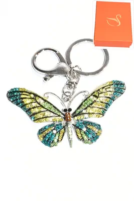 porte-cle Coffret cadeaux papillon Argent