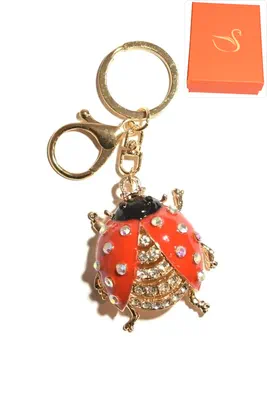 porte-cle Coffret cadeaux coccinelle Or PEDC3 