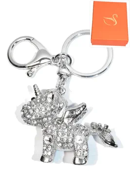 porte-cle Coffret cadeaux licorne Argent PF910 