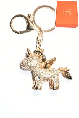 porte-cle Coffret cadeaux licorne Or PF910 