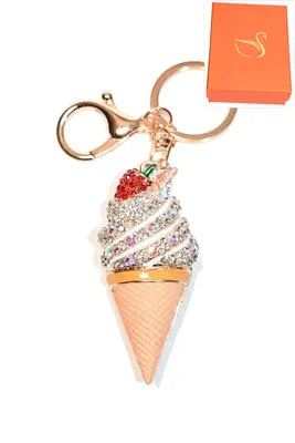 porte-cle Coffret cadeaux glace Or YIO692 