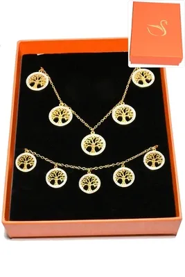 Coffret arbre de la vie parure bijoux collection hervé aliex Or