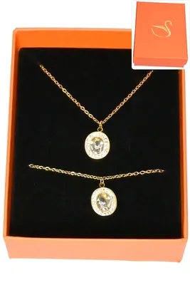 Coffret pierre parure bijoux collection privé aliex Or