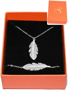 Coffret feuille de la vie parure bijoux collection privé aliex Argent