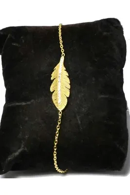 Bracelet feuille de la vie Or