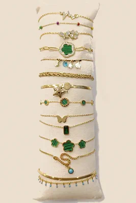 Bracelet lot de bracelet avec présentoire Or