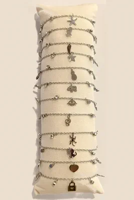 Bracelet lot de bracelet avec présentoire Argent