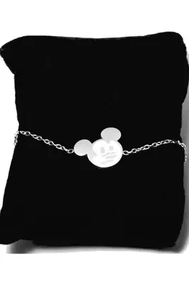 Bracelet mickey Argent