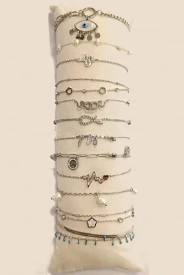 Bracelet lot de bracelet avec présentoire Argent 8D7E60 