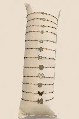 Bracelet lot de bracelet avec présentoire Argent