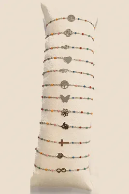 Bracelet lot de bracelet avec présentoire Argent