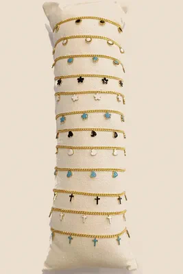 Bracelet lot de bracelet avec présentoire Or