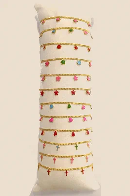 Bracelet lot de bracelet avec présentoire Or