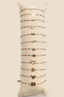 Bracelet lot de bracelet avec présentoire Argent