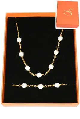 Coffret pierre minérale parure bijoux collection hervé aliex Or