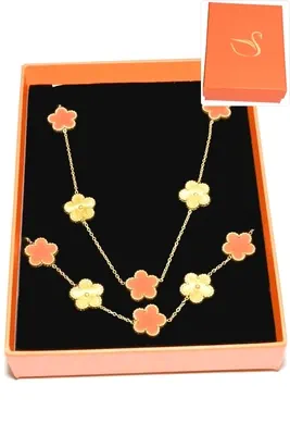 Coffret fleur bijoux collection hervé aliex Or