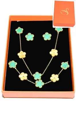 Coffret fleur bijoux collection hervé aliex Or