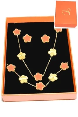 Coffret fleur bijoux collection hervé aliex Or