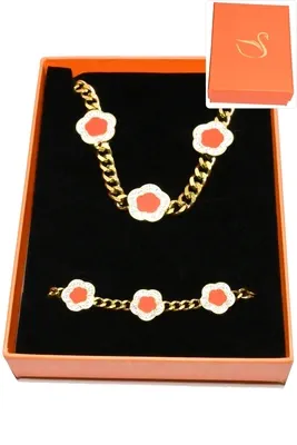 Coffret fleur bijoux collection hervé aliex Or