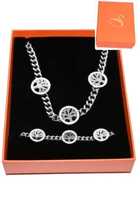 Coffret arbre de la vie parure bijoux collection hervé aliex Argent BGTSDQ 