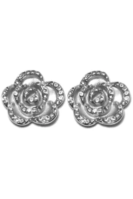 Boucle-d-oreille fleur Argent