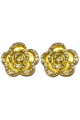Boucle-d-oreille fleur Or