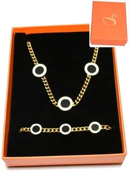 Coffret cercle parure bijoux collection privé aliex Or