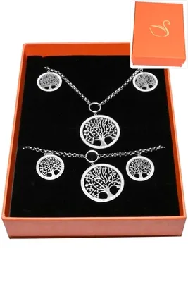 Coffret arbre de la vie parure bijoux collection hervé aliex Argent EE5C75 