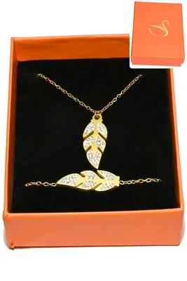 Coffret feuille de la vie parure bijoux collection privé aliex Or