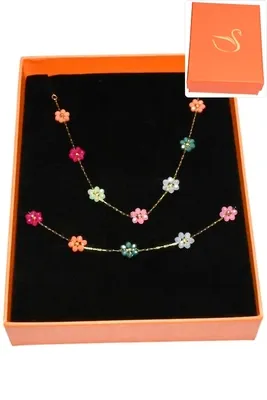 Coffret fleur parure bijoux collection hervé aliex Or
