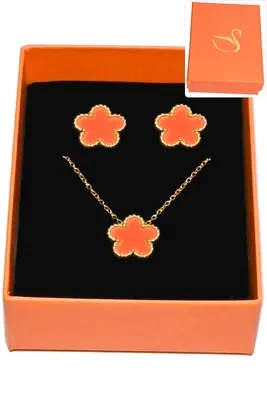 Coffret fleur bijoux collection hervé aliex Or