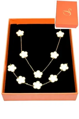 Coffret fleur parure bijoux collection hervé aliex Or
