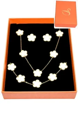 Coffret fleur parure bijoux collection hervé aliex Or 73F887 