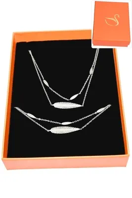 Coffret feuille de la vie parure bijoux collection hervé aliex Argent