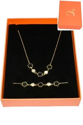 Coffret fleur parure bijoux collection hervé aliex Or
