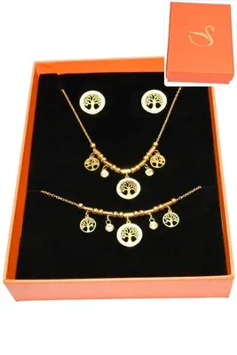 Coffret arbre de la vie parure bijoux collection hervé aliex Or BGTCDE 