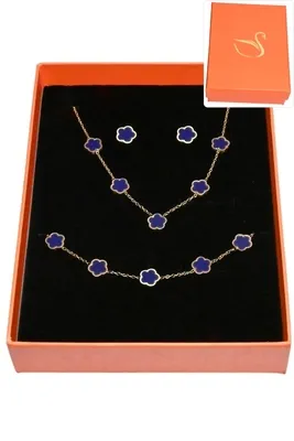 Coffret fleur parure bijoux collection hervé aliex Or