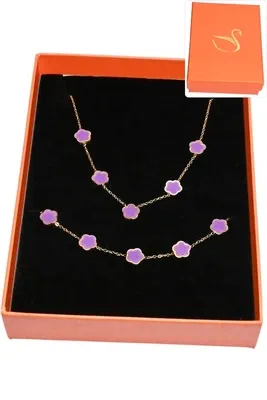 Coffret fleur parure bijoux collection hervé aliex Or