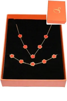 Coffret fleur parure bijoux collection hervé aliex Or